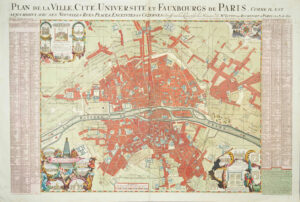 Plan de la ville, cité, université et faubourgs de Paris