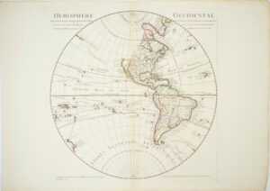 Hémisphère Occidental. Dressé en 1720 pour l'usage particulier du Roy.