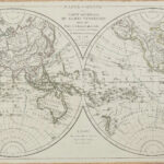 Mappe-monde ou carte générale du globe terrestre dressée d'après les relations les plus récentes, avec la division océanique …