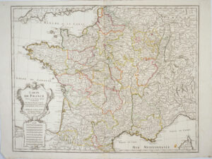 Carte de France Dressée pour l'Usage du Roy en Avril 1721