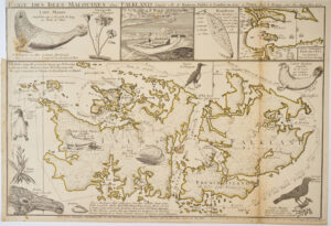 Carte des Isles Malouines dites Falkland d’après celle de Bowles, publiée à Londres en 1770