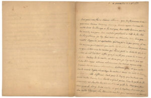 [Cartographie] Lettre de Rémond Renault Radonay à Jacques-Nicolas Bellin