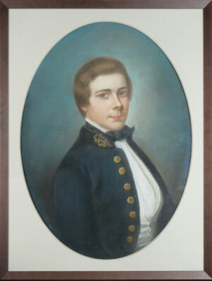 Portrait de Louis Vignes en uniforme de l’École navale