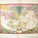 Nova totius geographica telluris projectio [&] Atlas Coelestis seu Harmonia macrocosmica