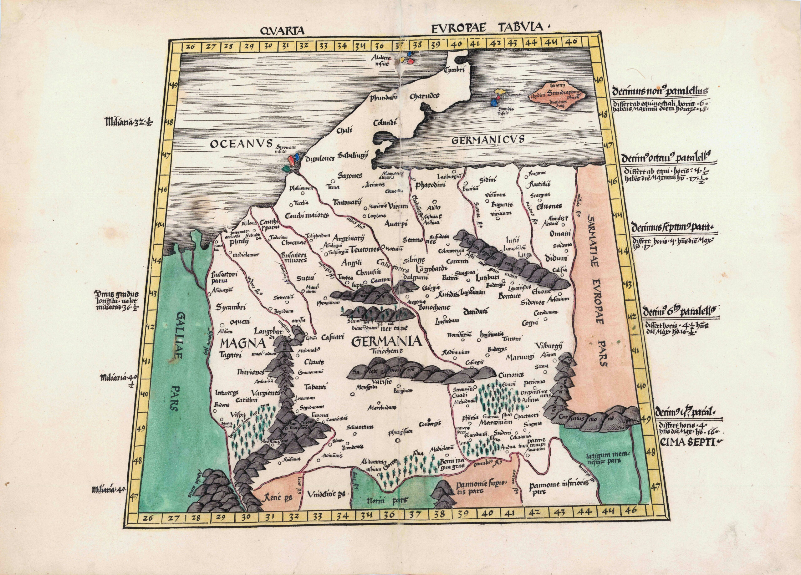 [ALLEMAGNE / DANEMARK / POLOGNE] Quarta Europae Tabula