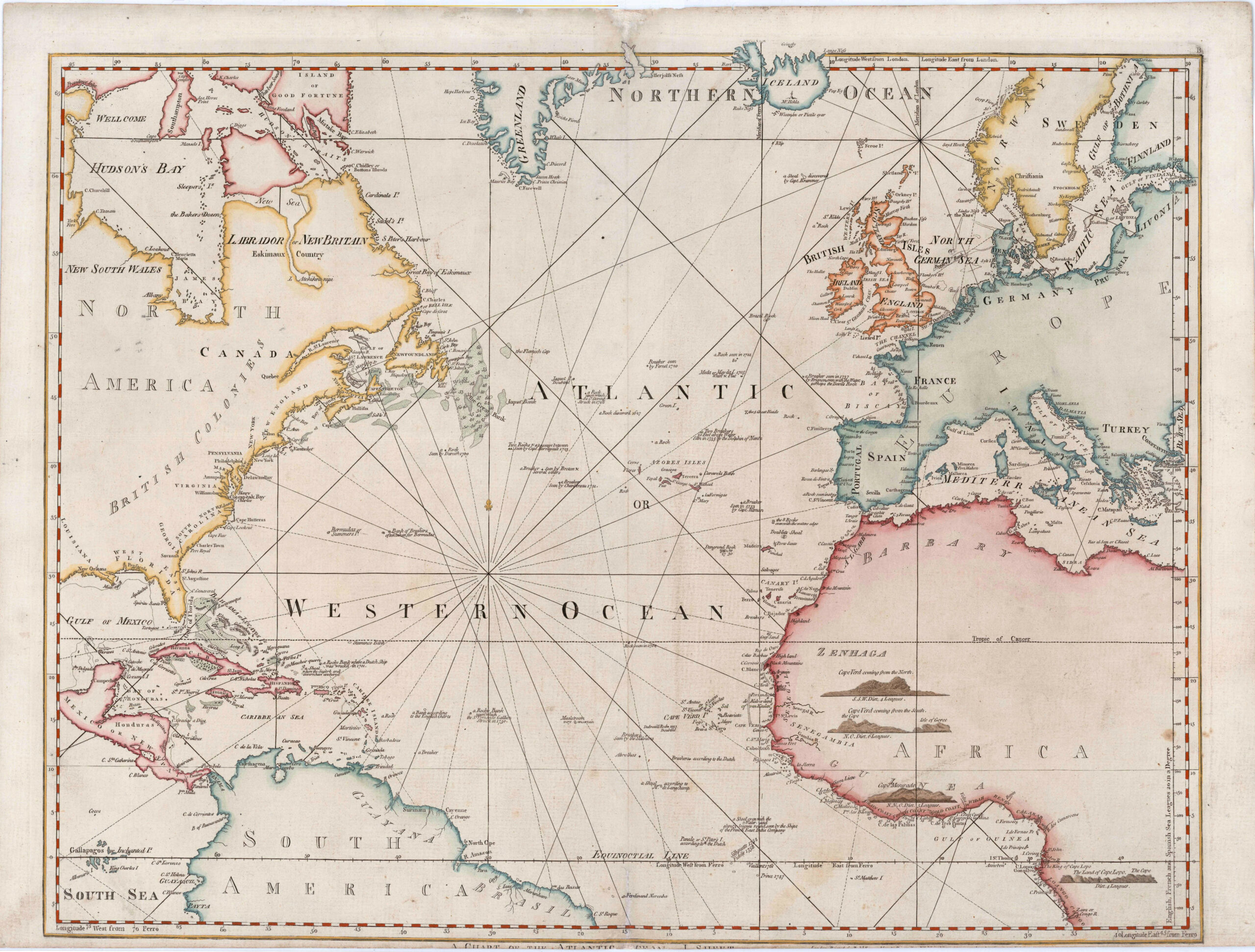 [A Chart of the Atlantic Ocean I. Sheet.]