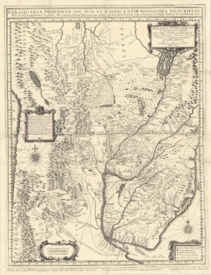 Paraquariae Provinciae Soc.Tum huius Provinciae cum & Peruanae accuratissime delineata & emendata. Ann. 1732