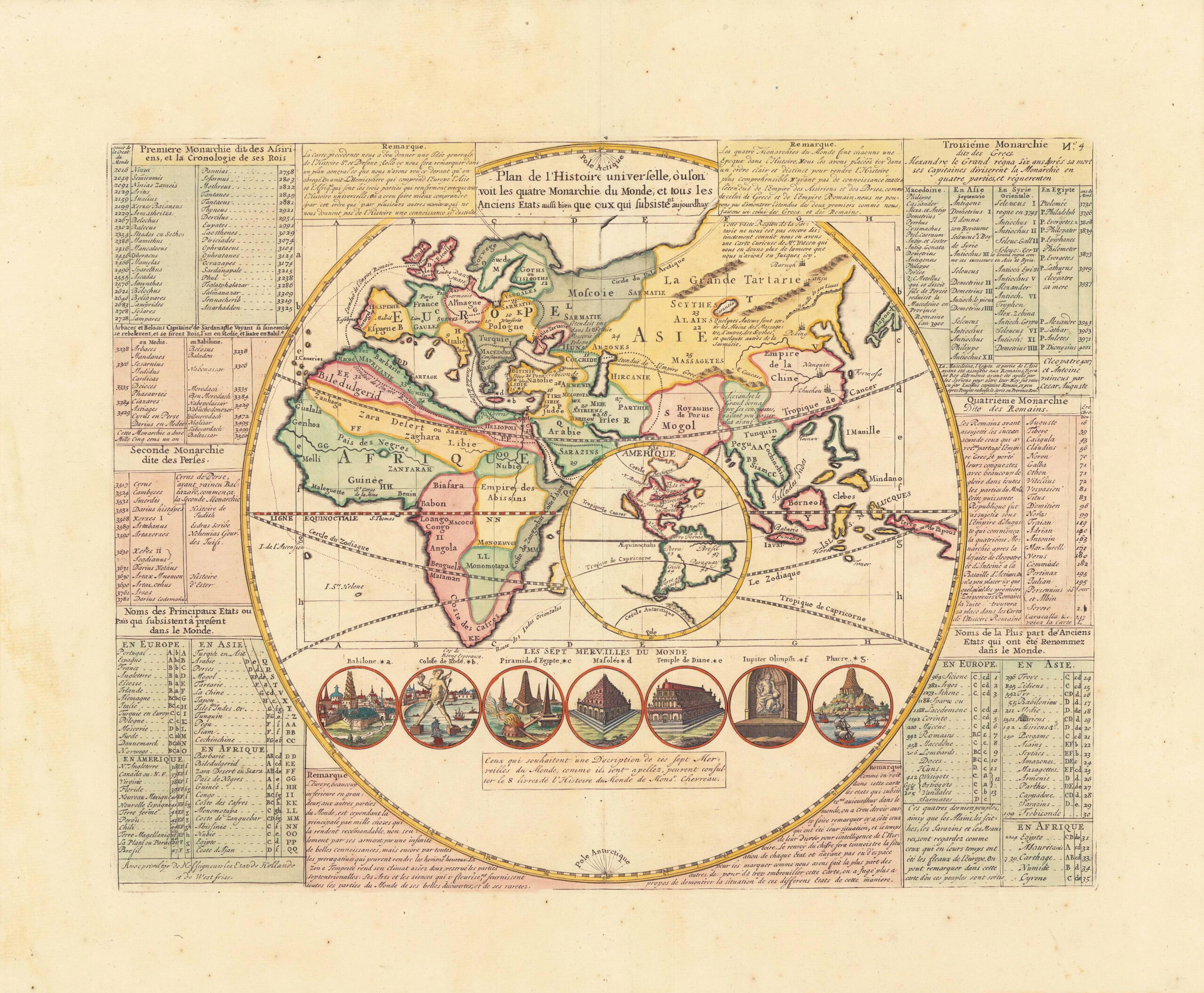 Plan de l'histoire universelle, où l'on voit les quatre Monarchie du