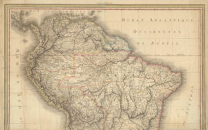 A Map of South America. Carte de l’Amérique méridionale