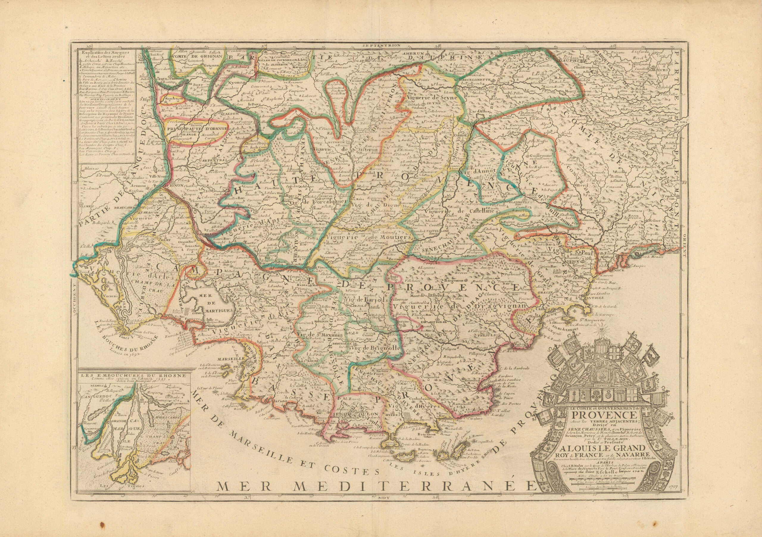 Le Comté et gouvernement de Provence avec les terres adjacentes