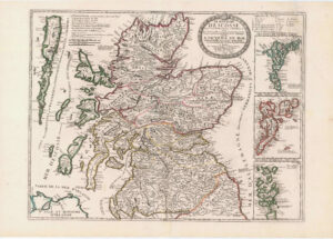 Le Royaume d’Escosse divisé en deux Parties, subdivisées en Provinces etc.