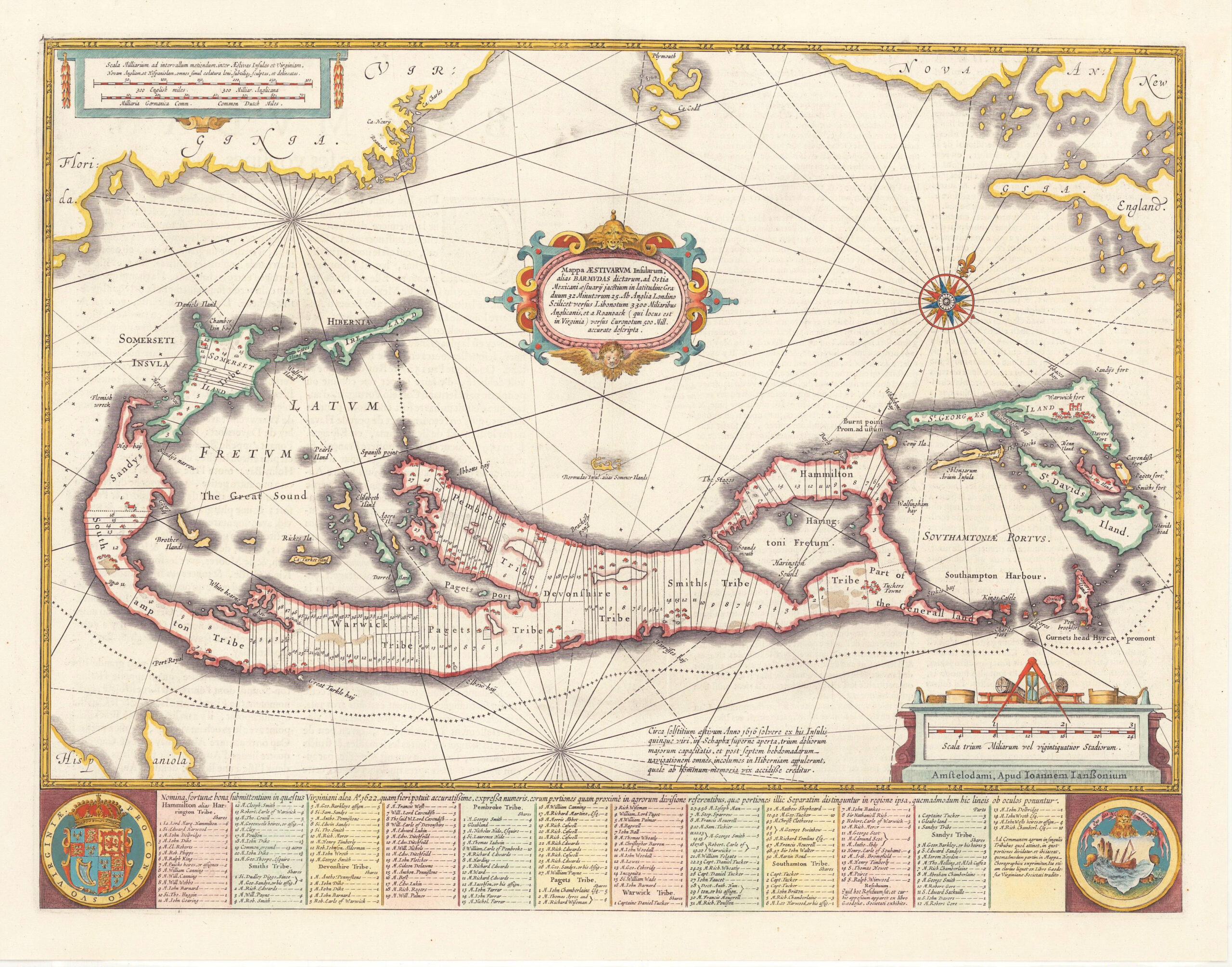 Mappa Aestivarum Insularum Alias Barmudas