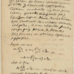 Ampère manuscrit autographe scientifique