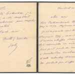 Lettre autographe signée de Jacques Onfroy de Bréville sur son ouvrage Murat