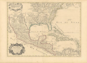 Carte du Mexique et de la Floride des Terres Angloises et des Isles Antilles...