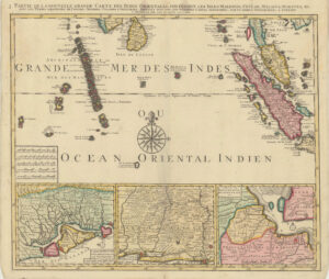 Partie de la Nouvelle Grande Carte des Indes Orientales contenant les Isles Maldives, Ceylan, Malacca, Sumatra...