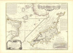 Carte de la partie de l'océan vers l'Equateur entre les côtes d'Afrique et d'Amérique