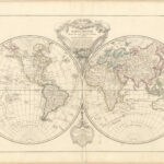 Mappe-Monde dressée suivant les nouvelles relations et assujettie aux observations astronomiques [...]