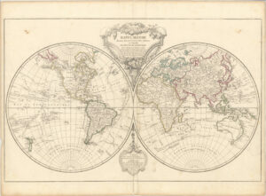 Mappe-Monde dressée suivant les nouvelles relations et assujettie aux observations astronomiques [...]