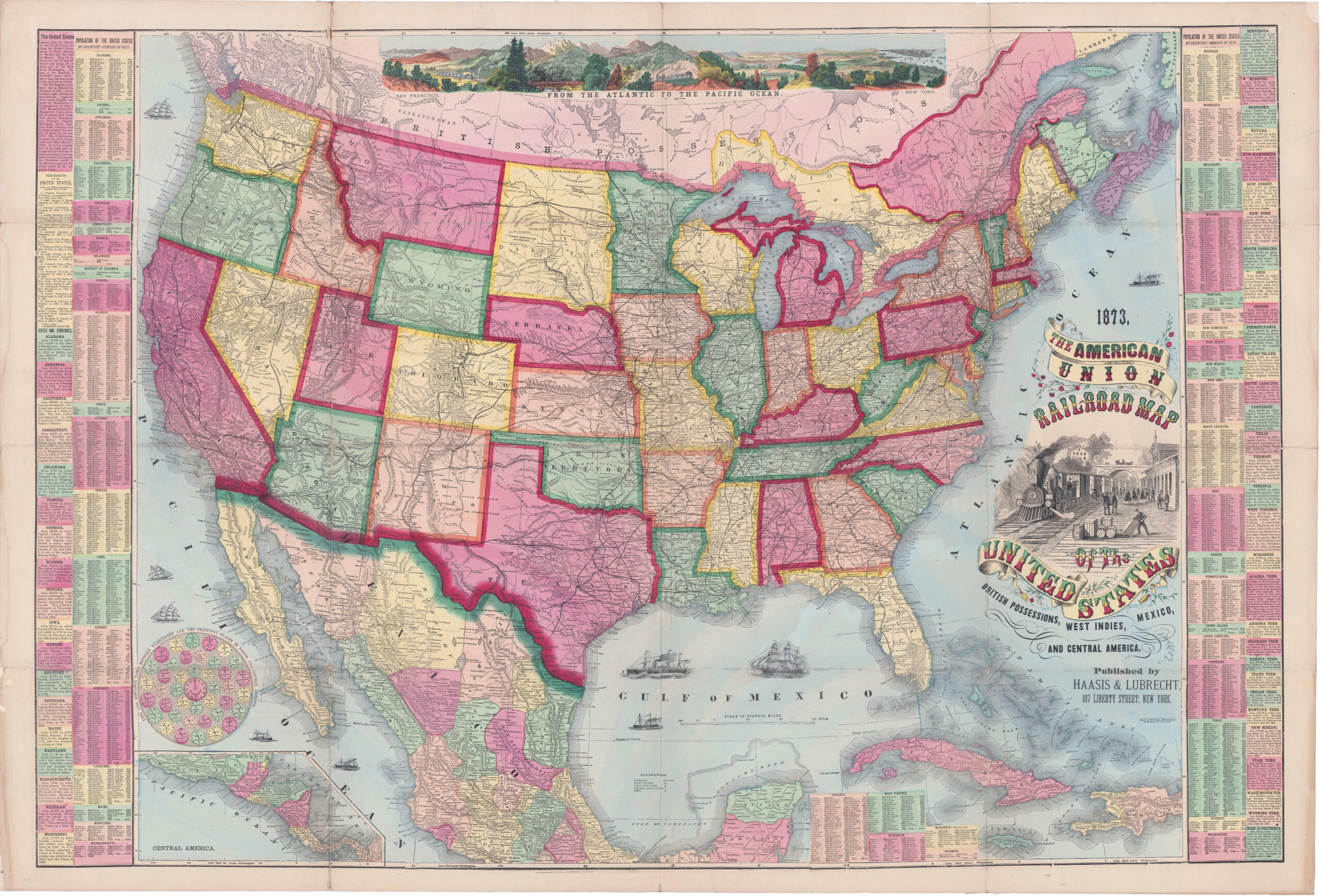 The American Union Railroad Map of the United States [...]