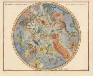 [Carte Celeste] - Planisphere des étoiles australes dressé par M. l'Abbé de la Caille