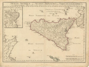 Siciliae Antiquae quad et Sicania et Trinacria dicta Tabula Geographica