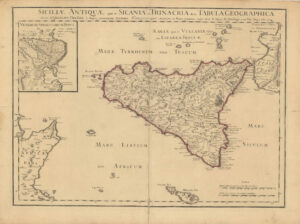 Siciliae Antiquae quad et Sicania et Trinacria dicta Tabula Geographica