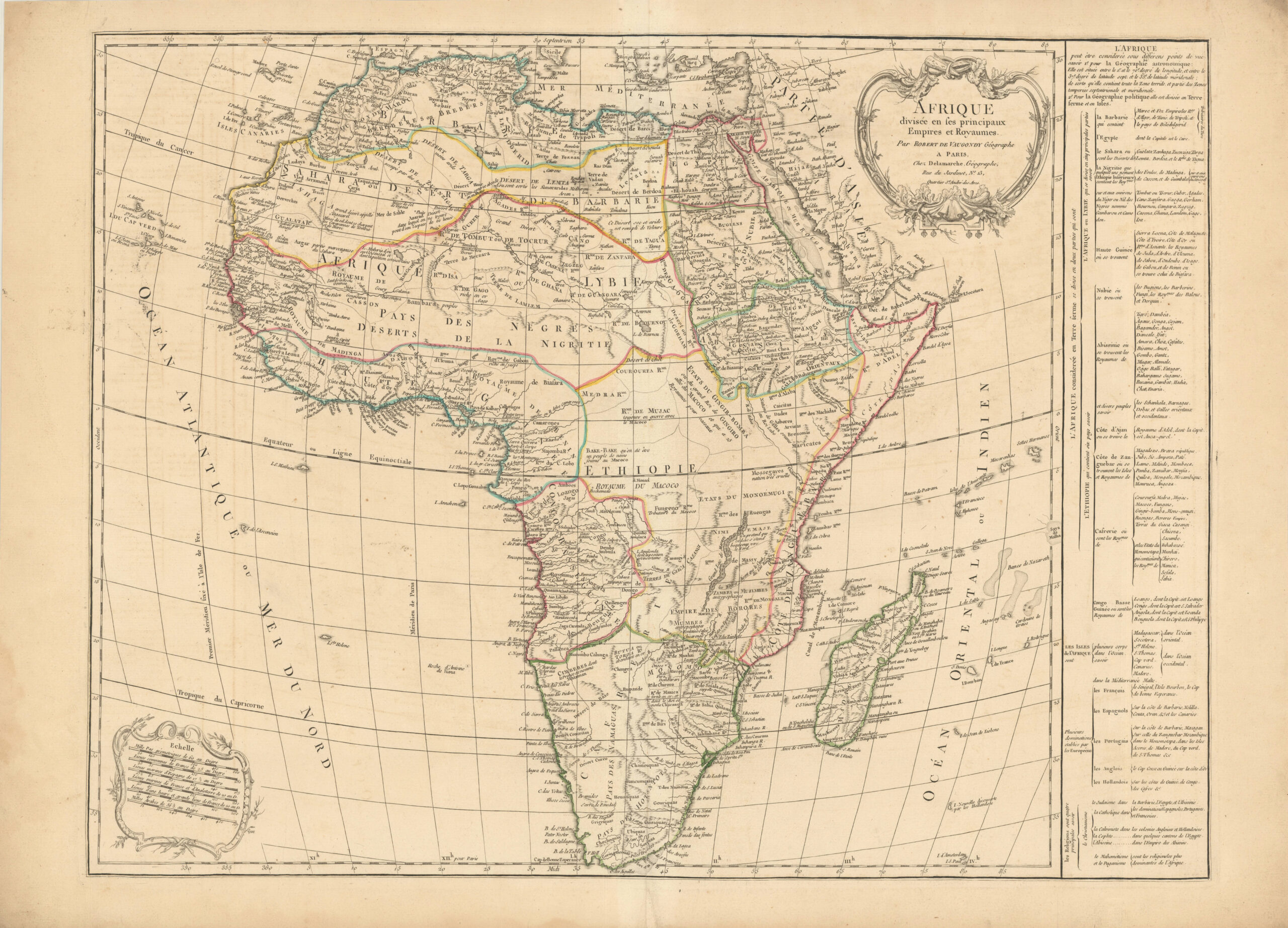 Afrique divisée en ses principaux Empires et Royaumes