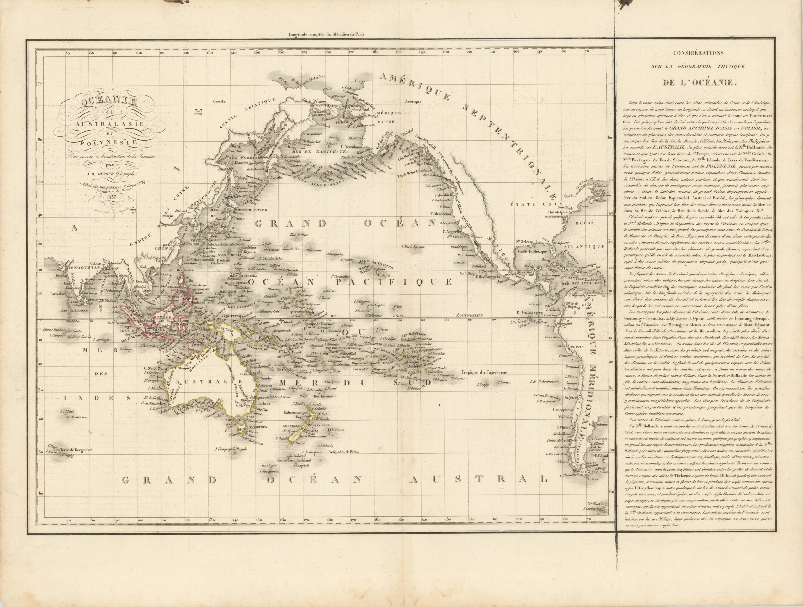 Océanie ou Australasie et Polynésie pour servir à l'instruction de la jeunesse