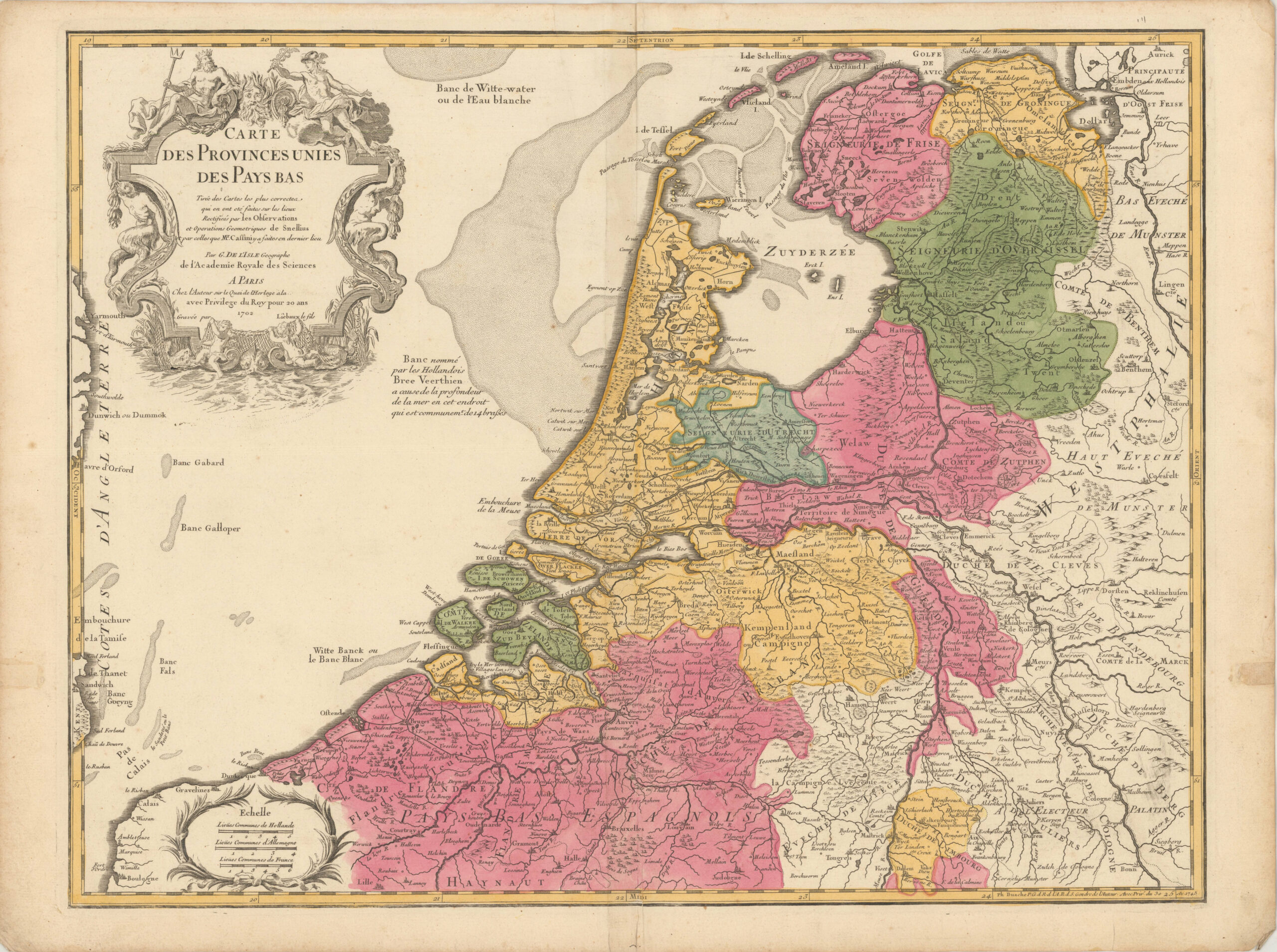 Carte des Provinces Unies des Pays Bas...