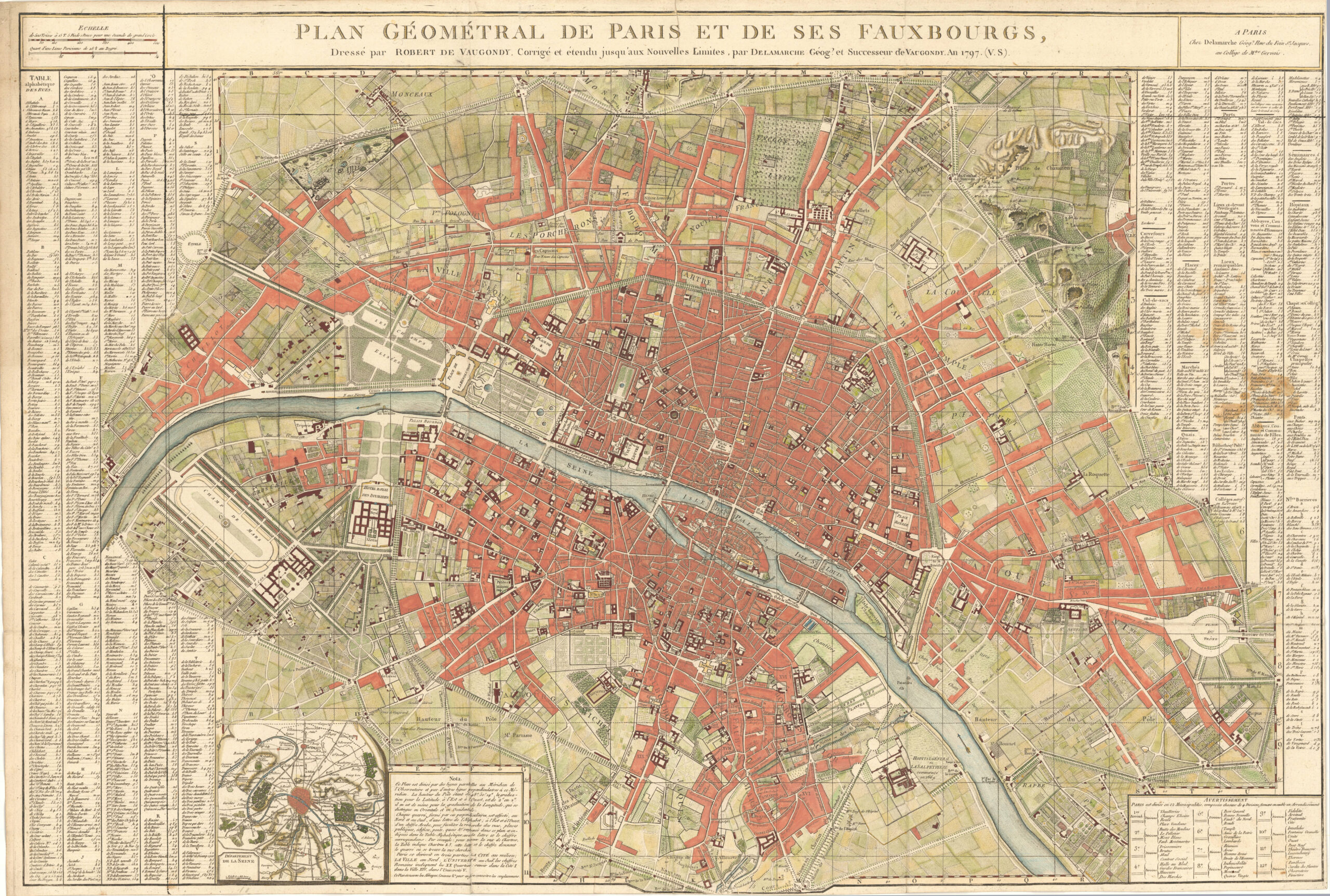 Plan Géométral de Paris et ses Fauxbourg...