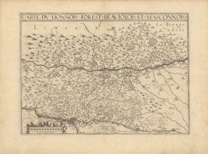 Carte du Lionnois, Forest, Beauiolois et Masconnois