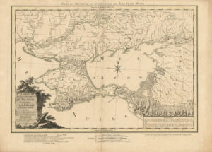 Carte du gouvernement de Tauride comprenant la Krimée et le pays voisins