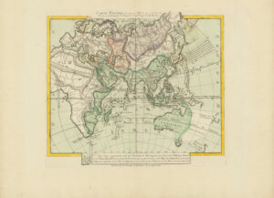 Carte physique de la mer des Indes...