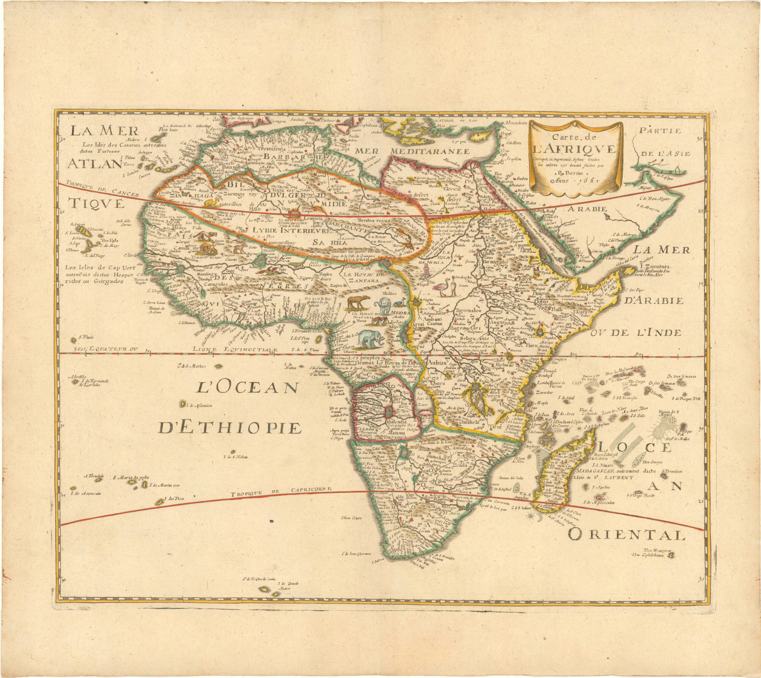 Carte de l'Afrique corrigée et augmentée...