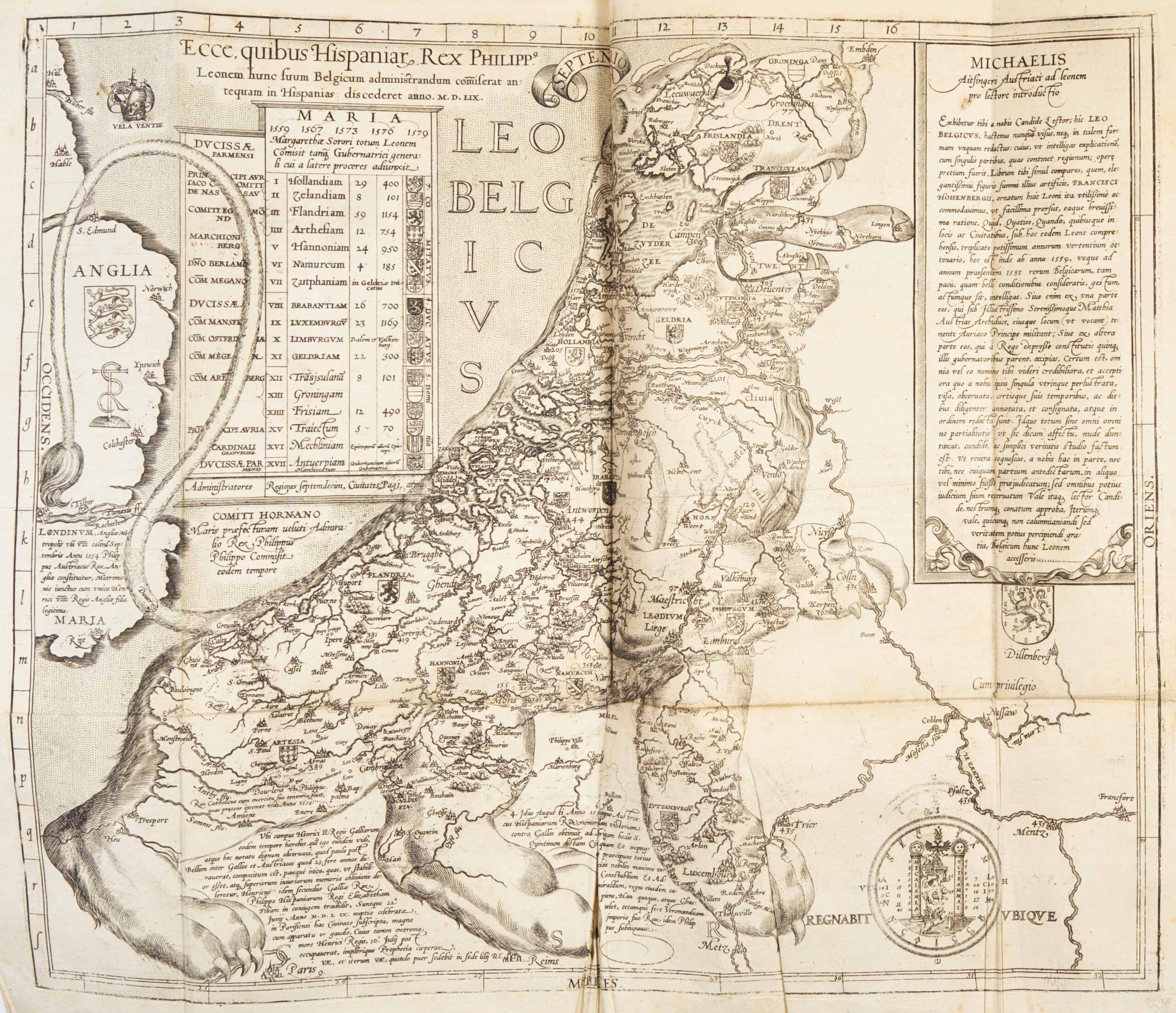 De Leone Belgico eiusque Topographica atque historica descriptione liber...