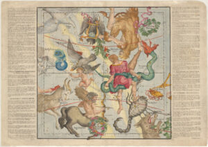 [Carte céleste : Hercules, Aquila, Serpentarius, Sagittarius et autres constellations]