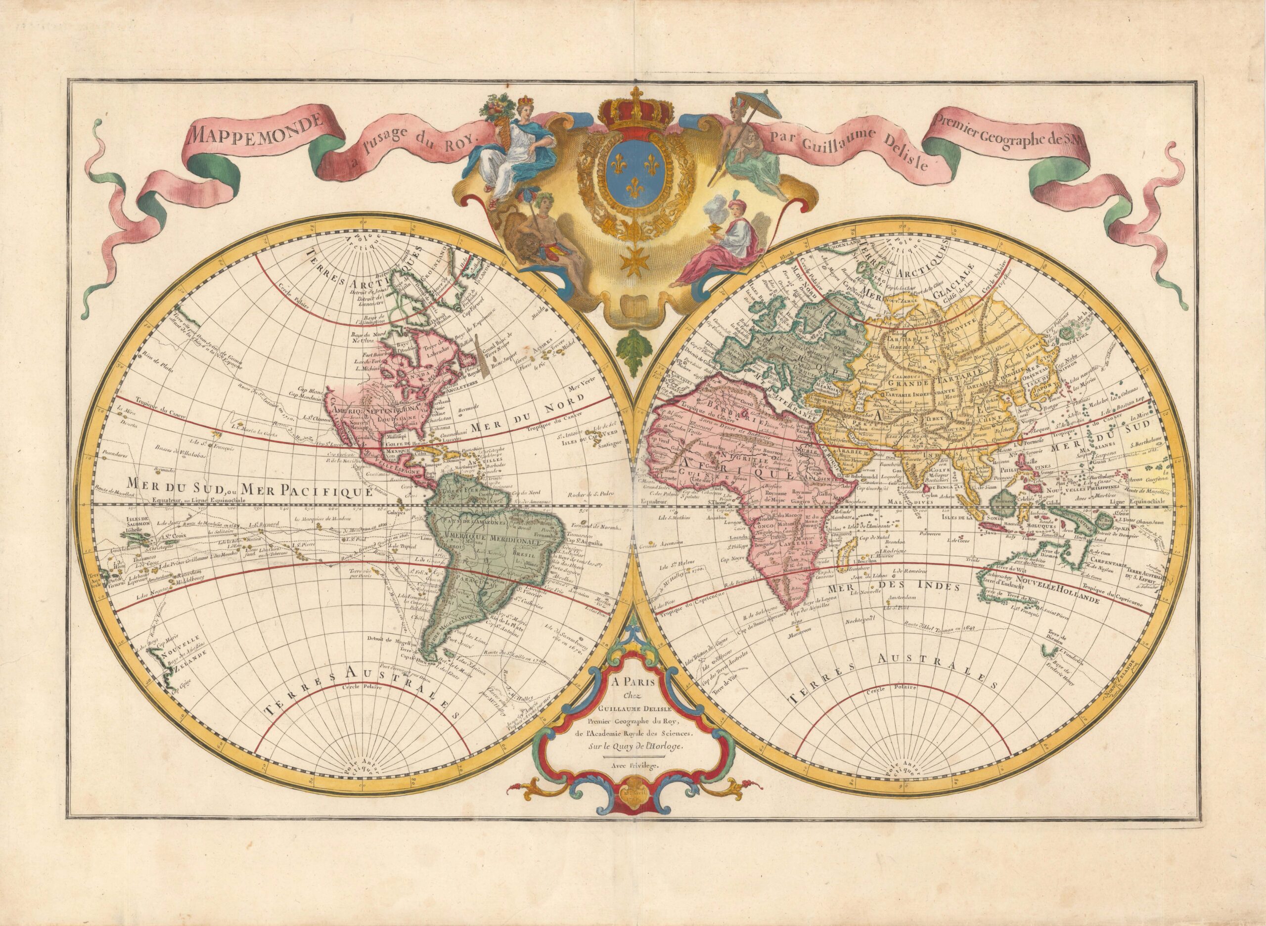 Mappemonde à l'usage du Roy