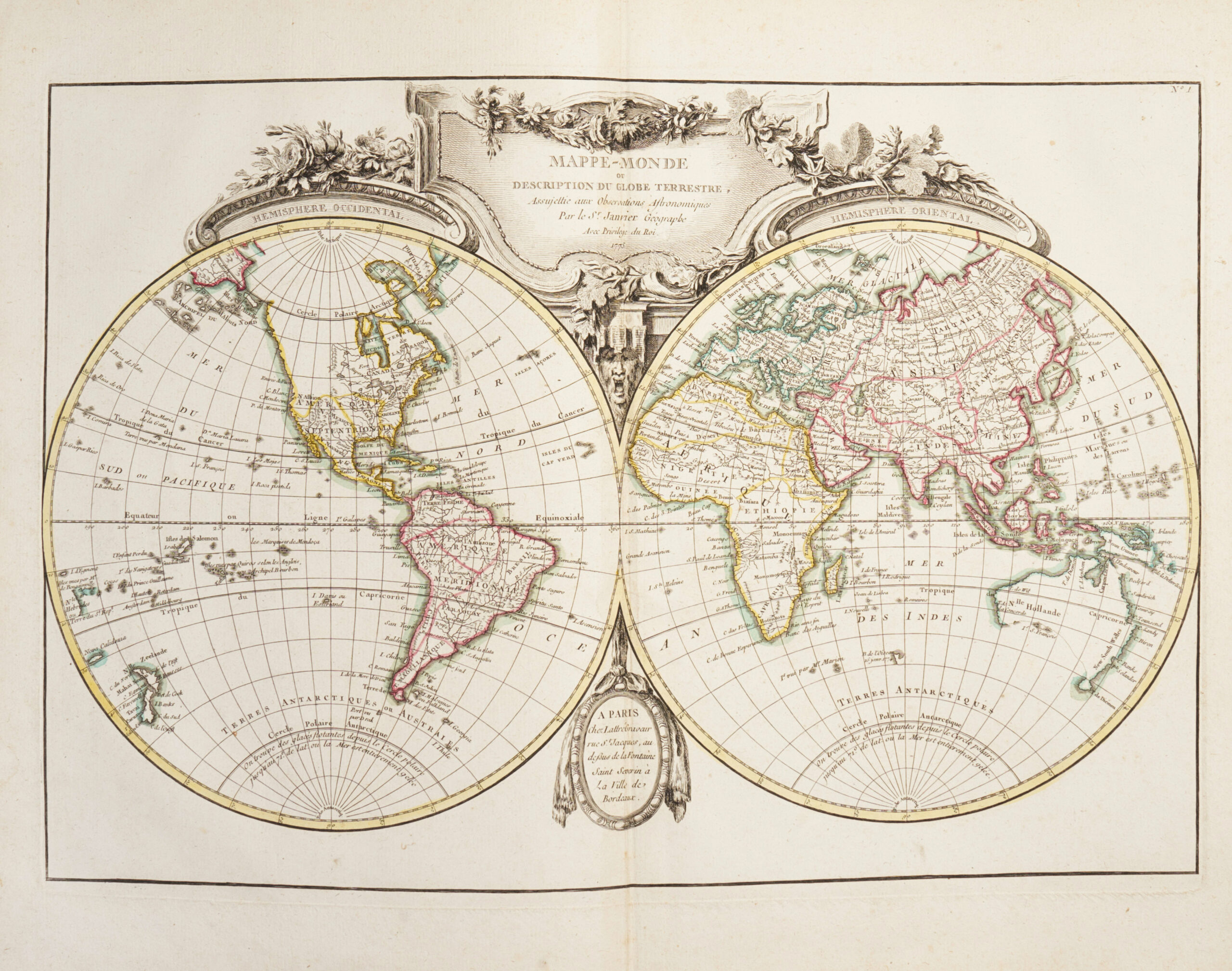 Atlas moderne ou collection de cartes sur toutes les parties du globe terrestre